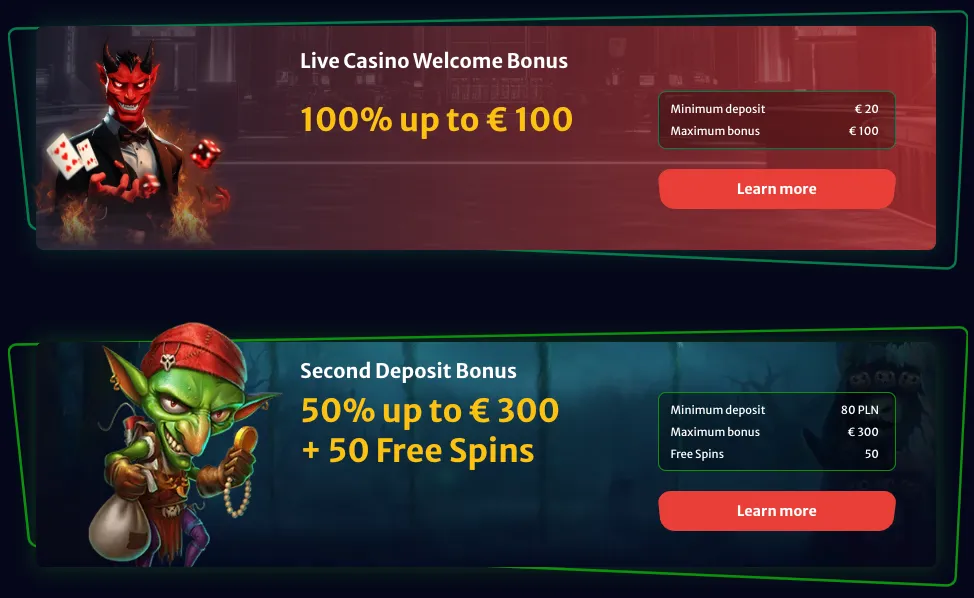 Hellspin Welcome Bonuses